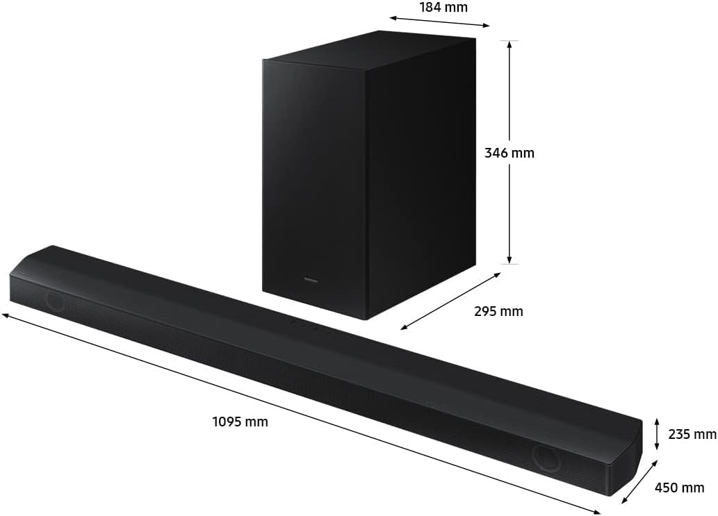 Samsung 160W Sound Tower High Power Party Speaker Water Resistant In Built Battery Bluetooth Connectivity - MX-ST40B/ZN - 2022 Model - 1 Year Warranty (UAE Version)