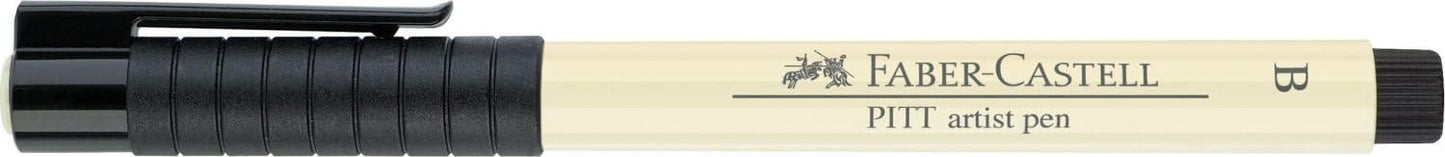 Faber-Castell Art & Graphic Pitt Artist Pen Brush India Ink Pen, Black, Single Pitt Pen, For Art, Craft, Drawing, Sketching, Home, School, University, Colouring