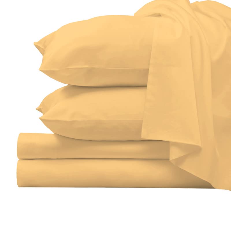 Pizuna Pure 100% Luxury Cotton Full Size Bed Sheets Set Dark Grey, 1000 Thread Count Long Staple Cotton Sateen Thick Sheet & Pillowcase Set, Deep Sheets fits 15" (Combed Cotton Bed Sheets Set)