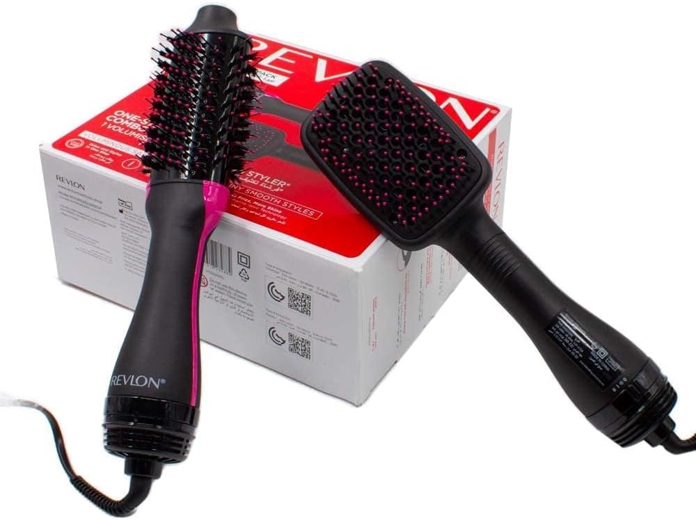 Revlon RVDR5282 One-Step Combo Pack 1 Volumiser + Paddle Brush Styler - Black