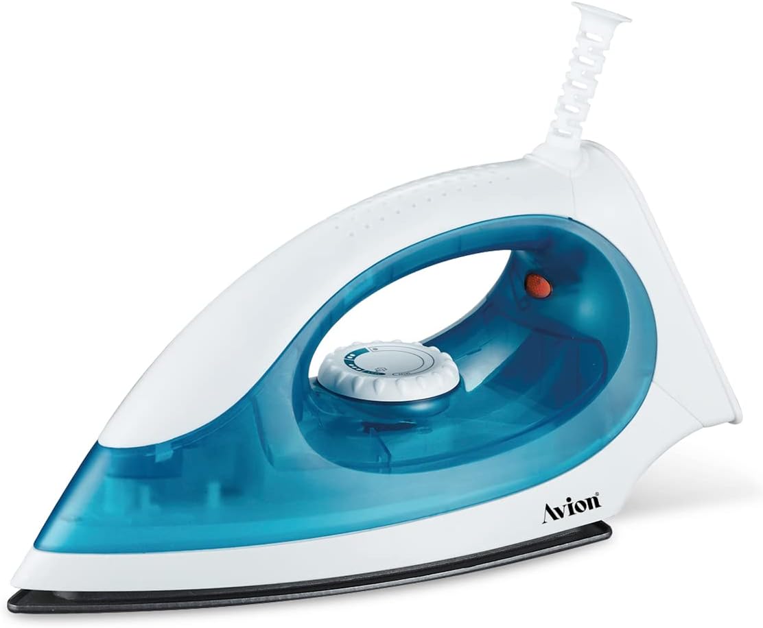 Avion Dry Iron with Non-Stick Coated Solo Plate | Intelligent power -Off Technology And overheat protection -AX48DI
