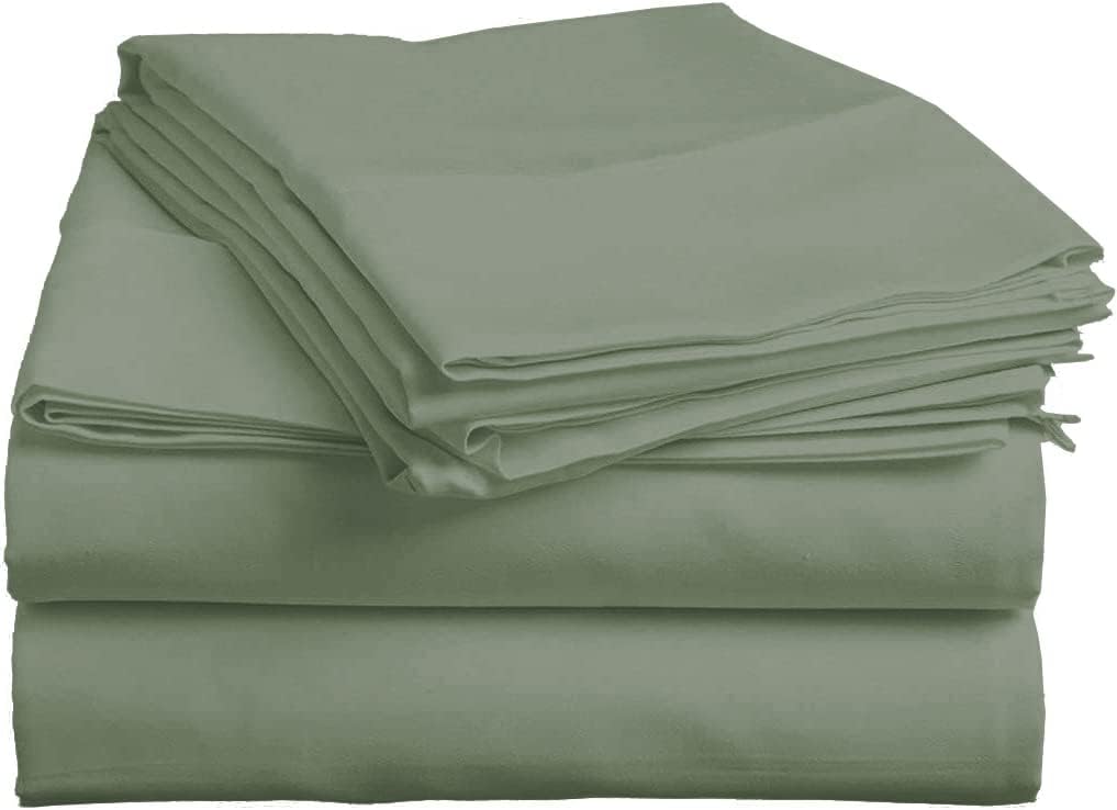 Split Head Flex King Sheets Sets for Adjustable Beds, Top Split King Sheet Set 4 Pcs, 800TC 100% Egyptian Cotton 18" Inch Deep Pocket - Split Down 34 inches from The Top, Navy Blue Stripe