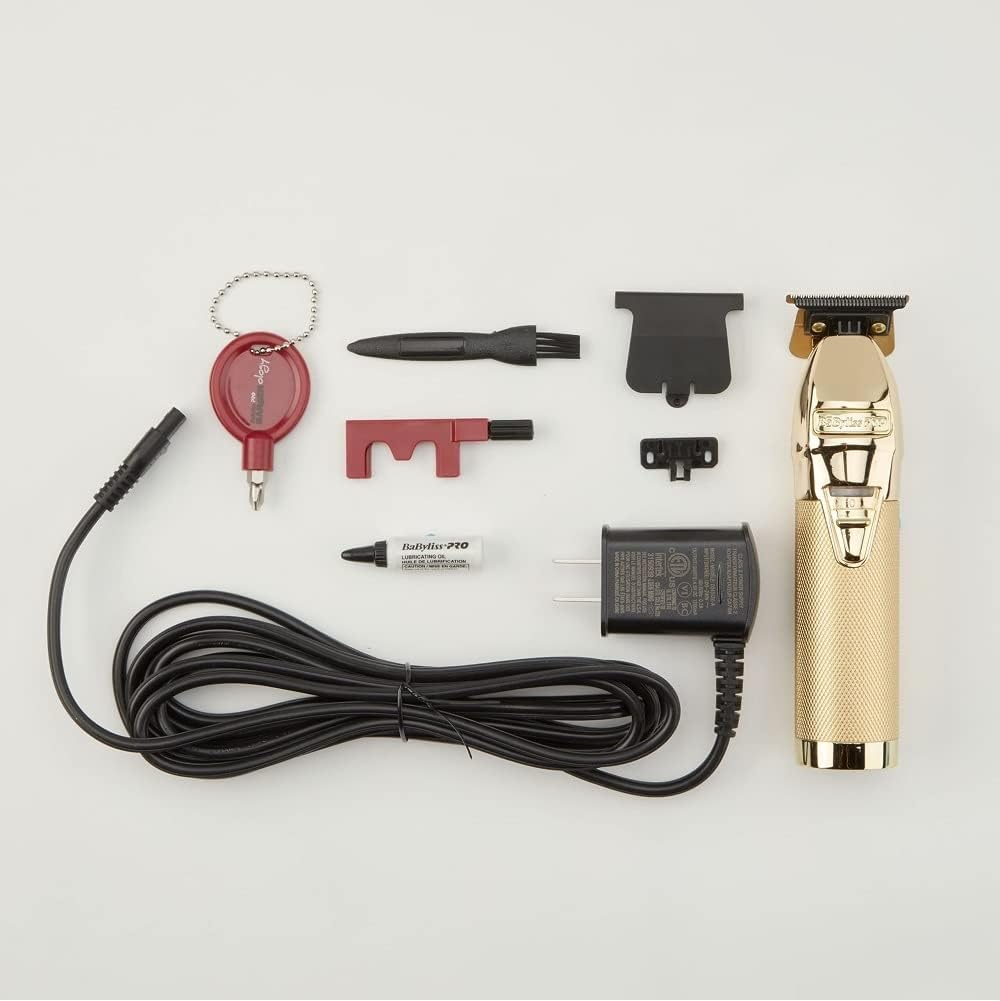 Babyliss PRO Skeleton FX Cordless Hair Trimmer, Outlining Trimmer, A Perfect Grooming Tool, 2hrs Run Time, Gold