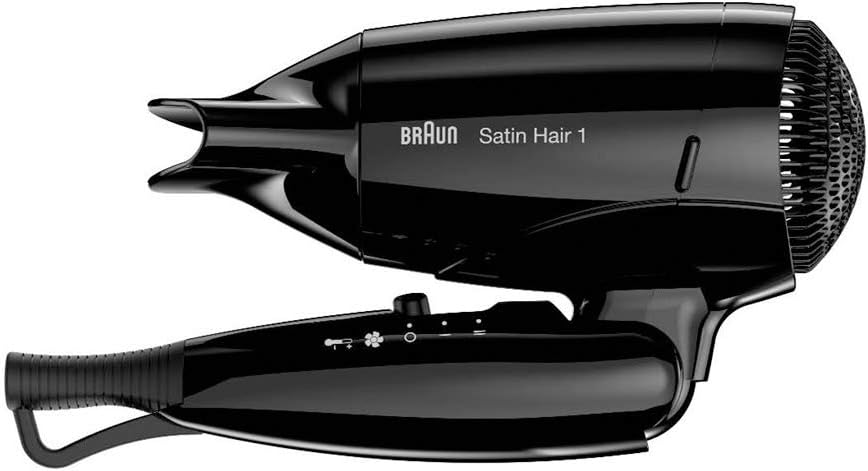 Braun Satin Hair Styler 1 Hd130 Style&Go Travel Dryer, Black