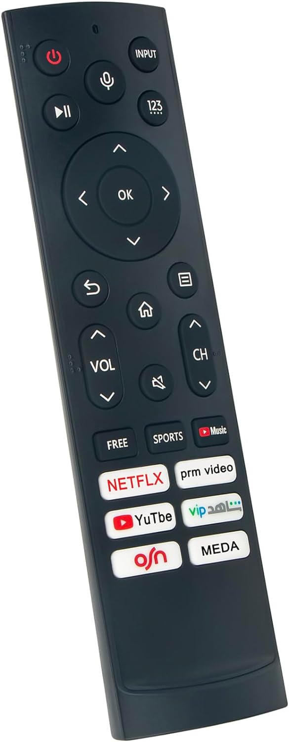 Allimity ERF3F90H Replacement Voice Remote Control sub ERF3A80 ERF3B80H ERF3C80H ERF3D80H ERF3E80H ERF3H80H ERF3I80H EN2J30H EN6A64H ERF3F90H Remote fit for Hisense QLED 4K TV