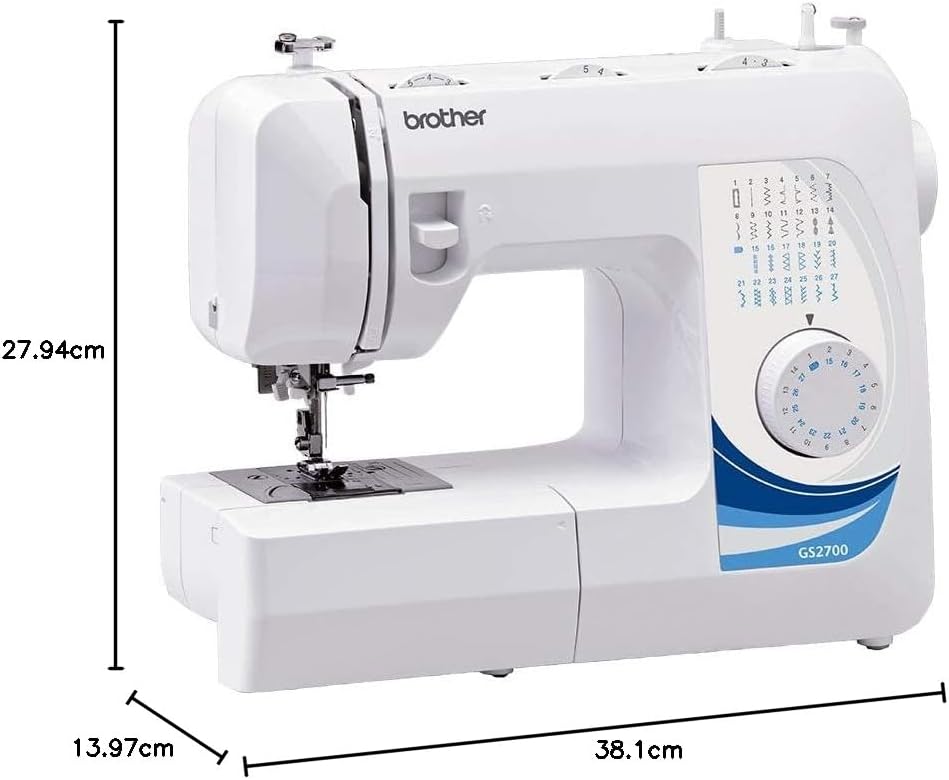 Brother Sewing Machine, GS3700, 37 Stitches, LED Sewing Light, Automatic Buttonhole Sewing