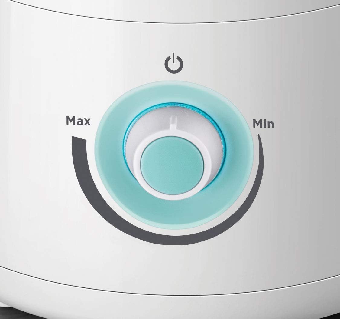 BLACK+DECKER Air Humidifier 25W 5L Coverage 430sqft, Ultrasonic System With Mist Level Control Auto Shutoff and Water Indicator That Removes Impurities From The HM5000-B5
