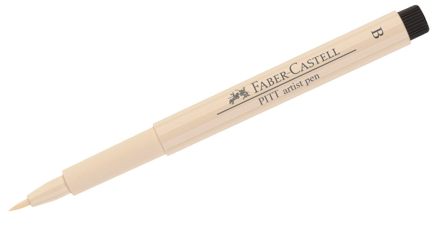Faber-Castell Art & Graphic Pitt Artist Pen Brush India Ink Pen, Black, Single Pitt Pen, For Art, Craft, Drawing, Sketching, Home, School, University, Colouring