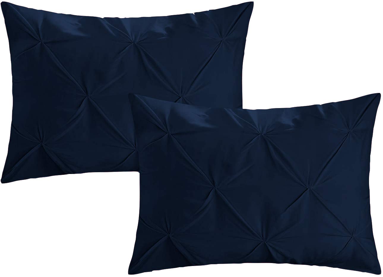 Premium Quality - King/California King Size (94" x 104") Inches, 3Pcs Pinch Pleated Comforter Set, 400GSM 100% Egyptian Cotton 800 Thread Count - Chocolate Solid