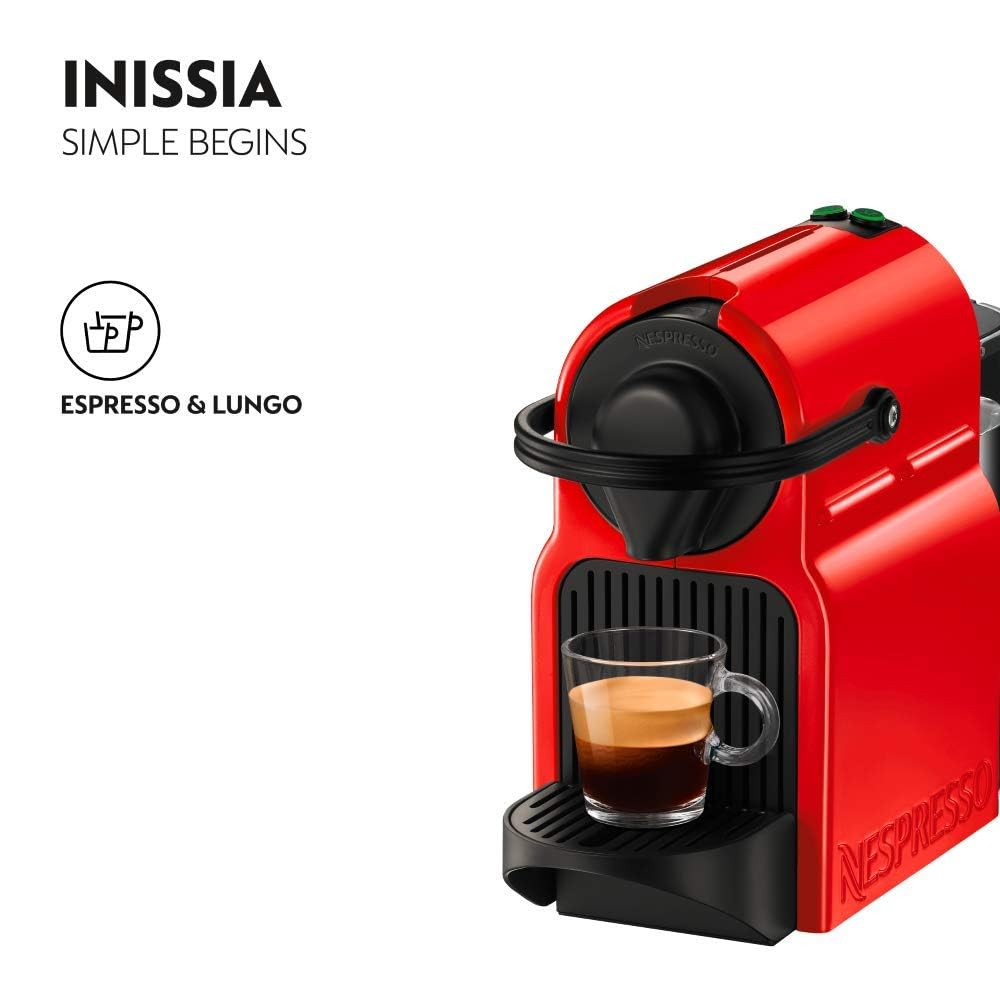 Nespresso Inissia Coffee Machine, Black, D40-ME-BK-NE – UAE Version