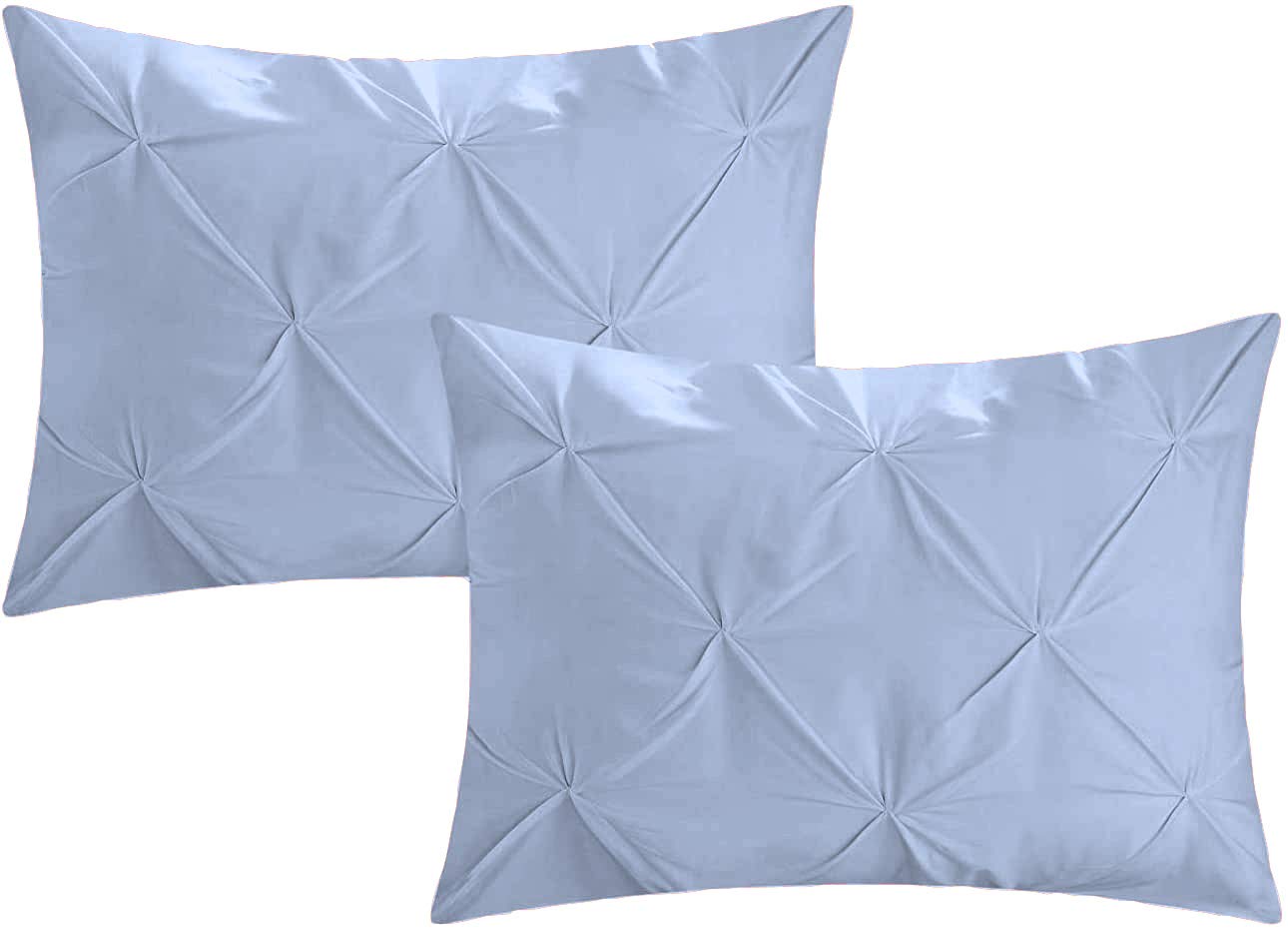 Premium Quality - King/California King Size (94" x 104") Inches, 3Pcs Pinch Pleated Comforter Set, 400GSM 100% Egyptian Cotton 800 Thread Count - Chocolate Solid