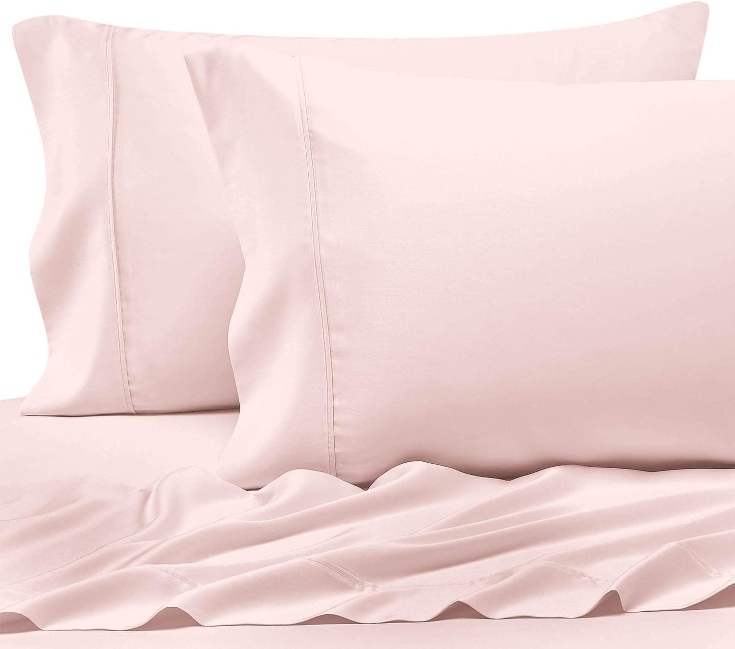 Pizuna Pure 100% Cotton Pillow Cases Queen Size Set of 2 Rio Red, Luxurious 400 Thread Count Long Staple Cotton Sateen with Envelope Closure (Combed Rio Red Cotton Pillow Cases Queen)