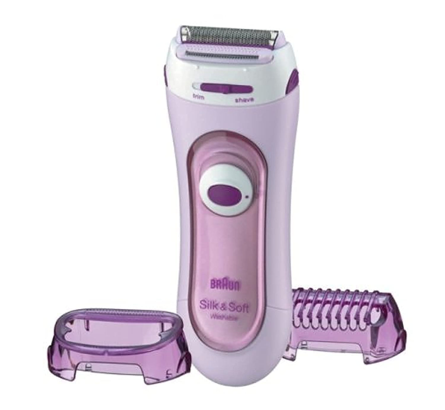Braun Silk-épil Lady Shaver 5-160, 3-in-1 Wet and Dry Electric Shaver, Trimmer and Exfoliation System with 2 Extras, Blue