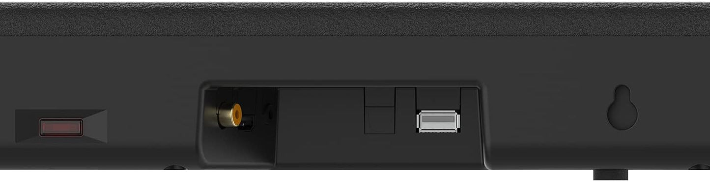 Hisense HS214 2.1ch Sound Bar with Built-in Subwoofer 108W All-in-one Compact Design Bluetooth Powered by Dolby Audio Roku TV Ready HDMI
