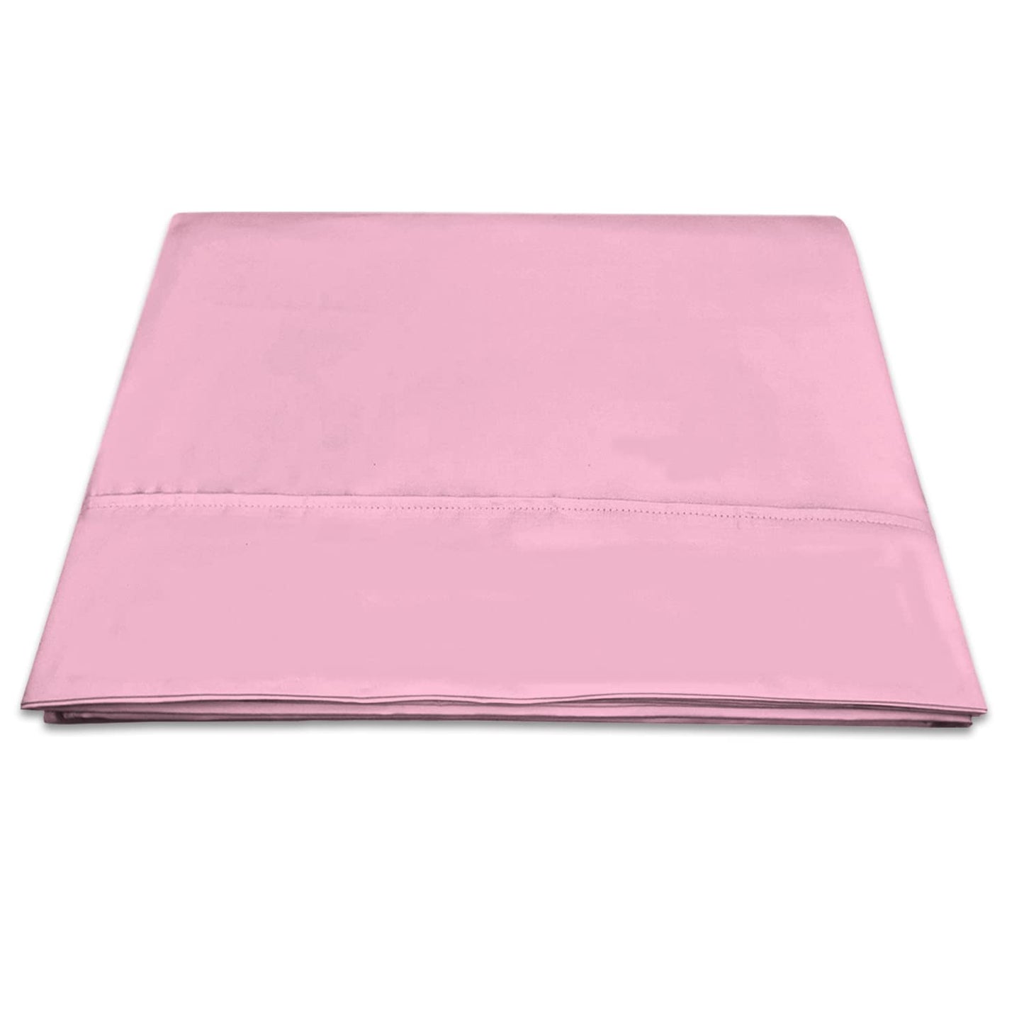 Pizuna Pure 100% Cotton Flat Sheets Only Full Apricot Orange (1 PC), Luxurious 400 Thread Count Long Staple Cotton Sateen with 4" Hem (Combed Full Flat Sheet Only Cotton)
