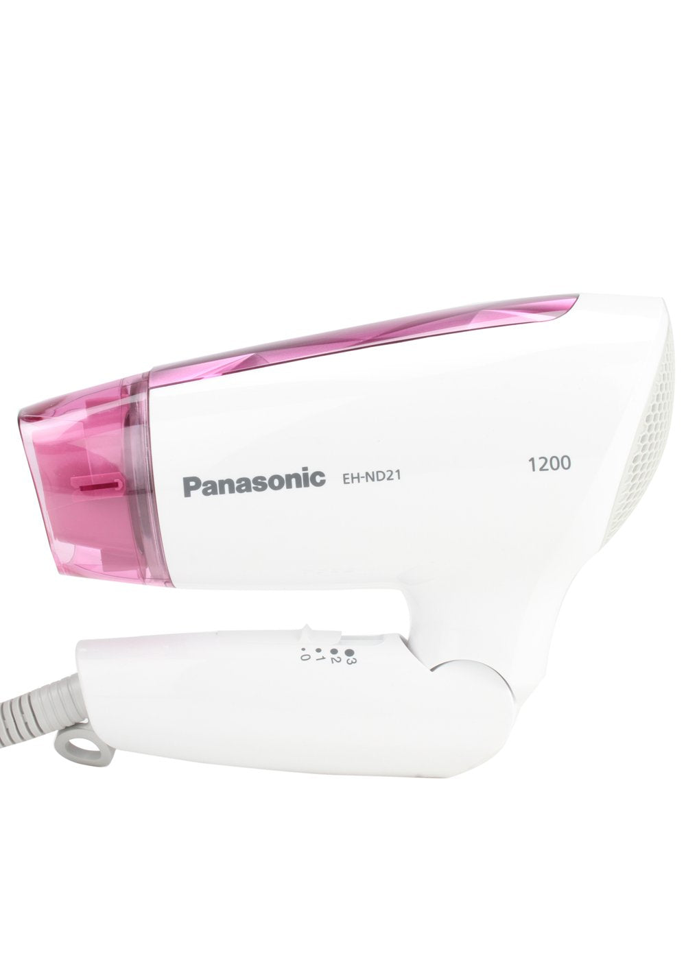 Panasonic EH-ND21-P62B 1200 Watts Foldable Hair Dryer with Cool Air and Quick Dry Nozzle-White