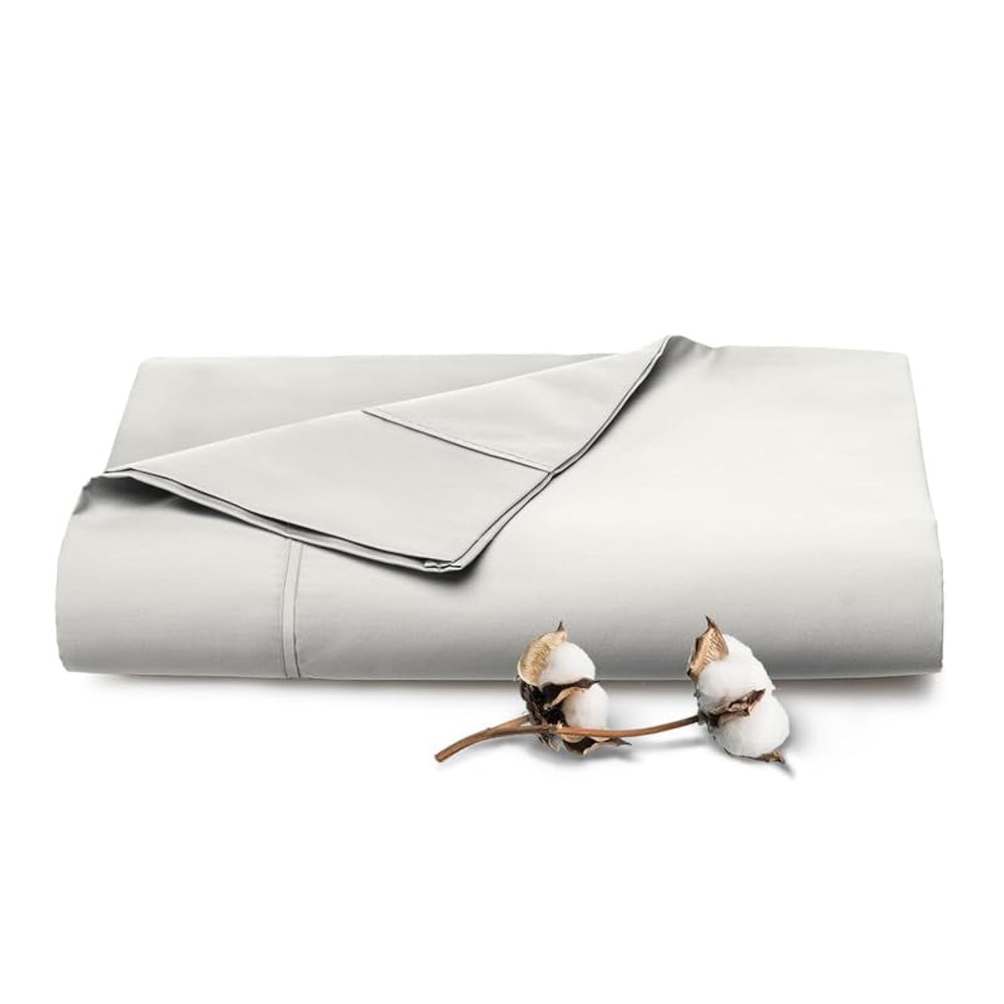 Pizuna Pure 100% Cotton Flat Sheets Only Full Apricot Orange (1 PC), Luxurious 400 Thread Count Long Staple Cotton Sateen with 4" Hem (Combed Full Flat Sheet Only Cotton)