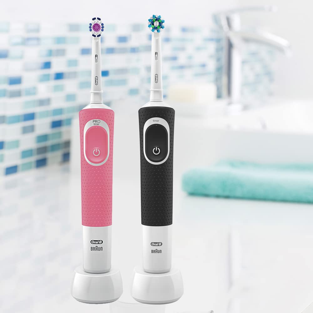Oral-B Vitality 100 Black Electric Rechargeable Toothbrush, With Uae 3 Pin Plug