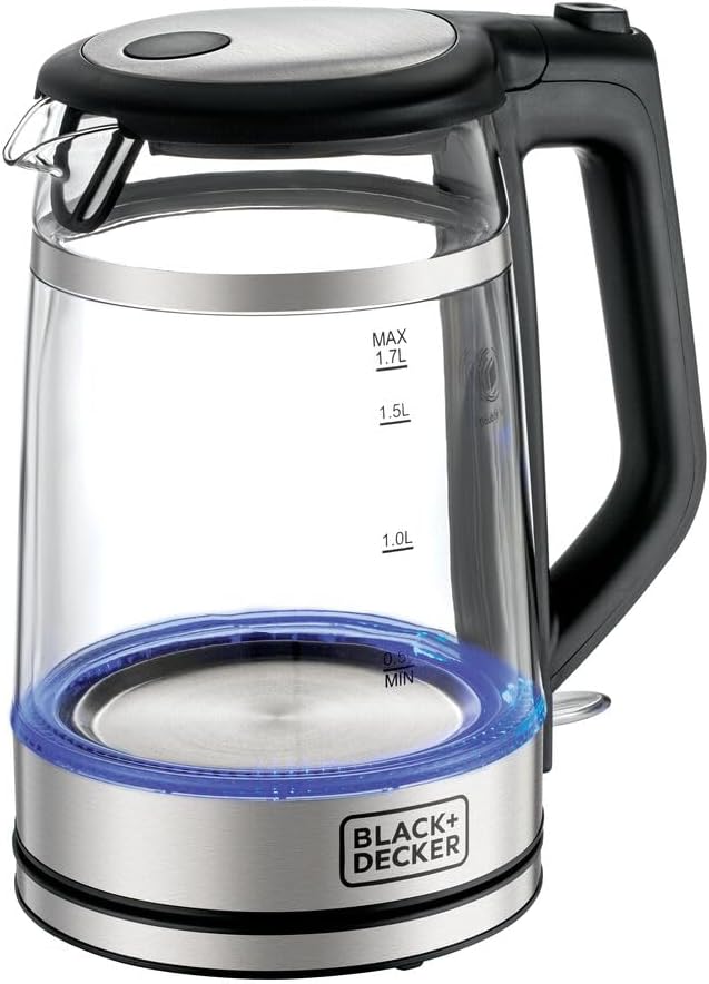 Black+Decker Concealed Coil Kettle, White, 1.7 Litres, Jc70-B5"Min 1 year manufacturer warranty"