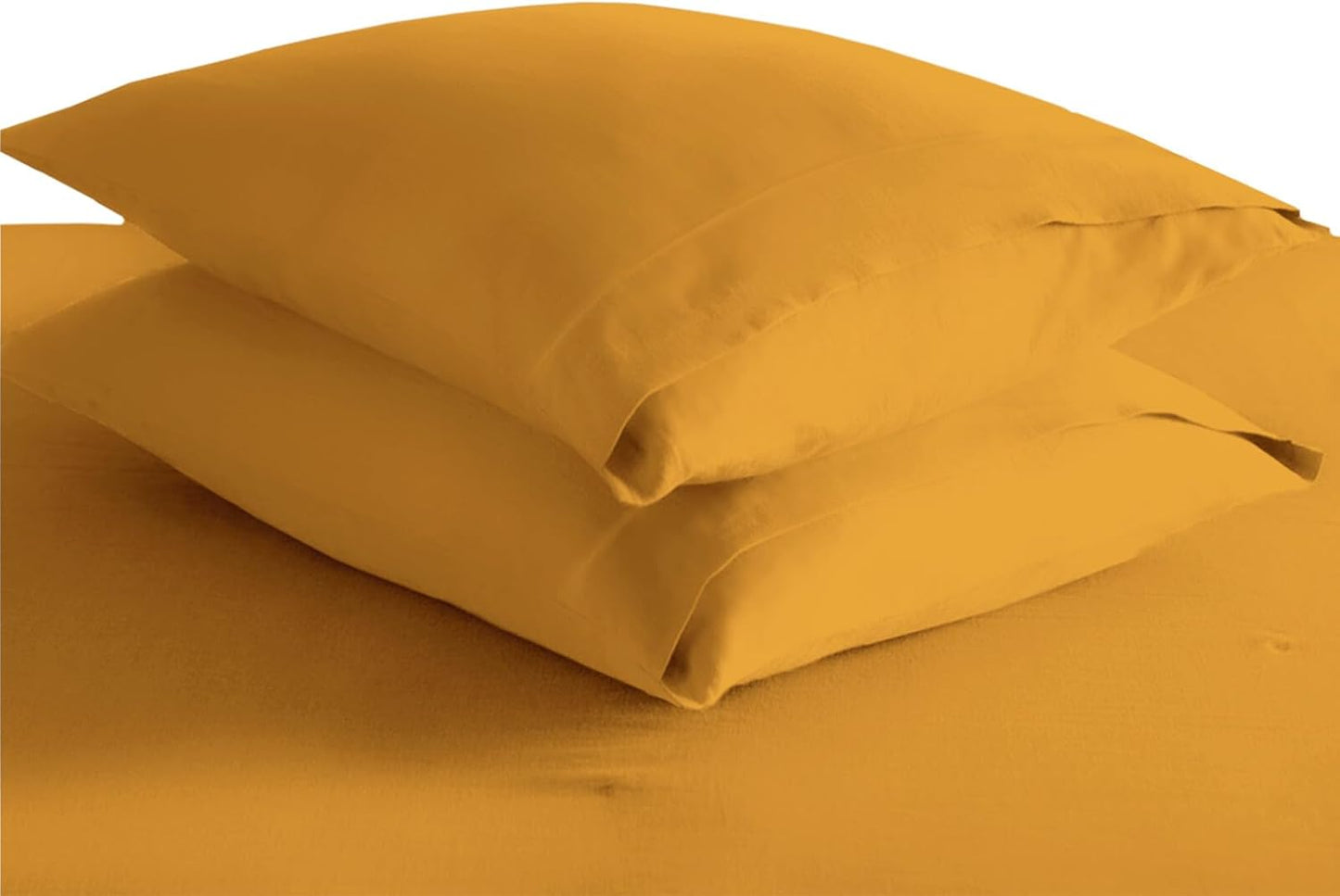 Pizuna Pure 100% Cotton Pillow Cases Queen Size Set of 2 Rio Red, Luxurious 400 Thread Count Long Staple Cotton Sateen with Envelope Closure (Combed Rio Red Cotton Pillow Cases Queen)
