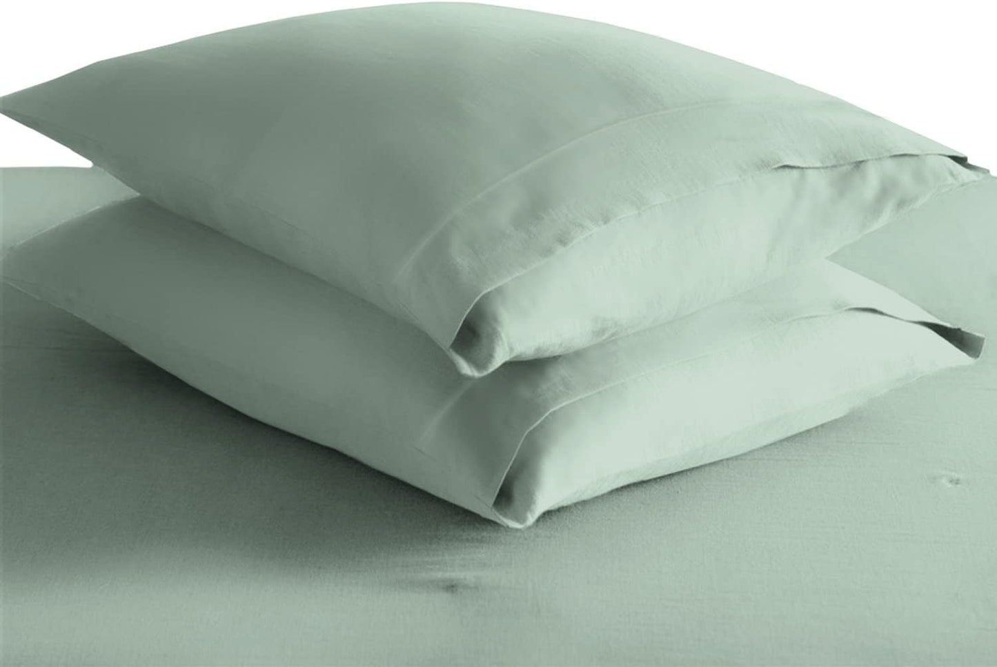 Pizuna Pure 100% Cotton Pillow Cases Queen Size Set of 2 Rio Red, Luxurious 400 Thread Count Long Staple Cotton Sateen with Envelope Closure (Combed Rio Red Cotton Pillow Cases Queen)