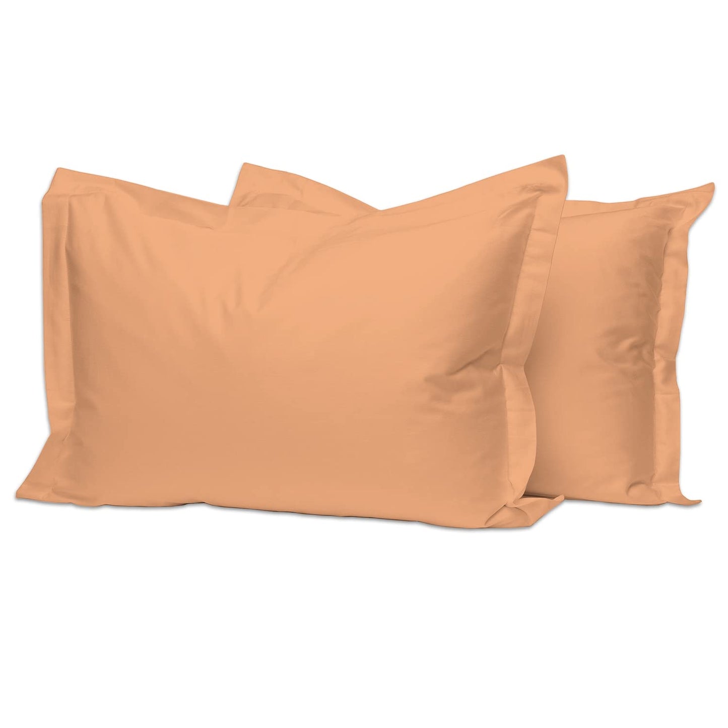 Pizuna Pure 100% Cotton Pillow Shams King Size Set of 2 Baby Blue, Luxurious 400 Thread Count Long Staple Cotton Sateen with Envelope Closure (Combed Baby Blue Cotton Pillow Shams King)