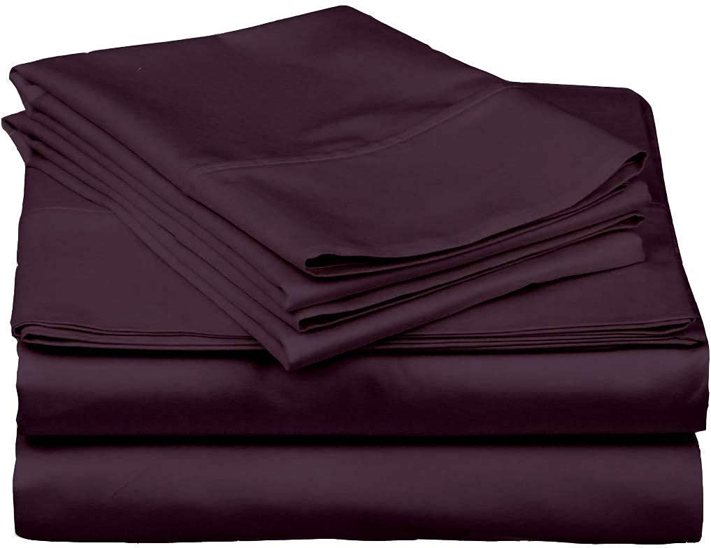 Split Head California King Sheets Sets for Adjustable Beds - 100% Egyptian Cotton 800TC Split Head Flex Top 18" Deep Pocket - 34" Top Split Cal-King, White Solid