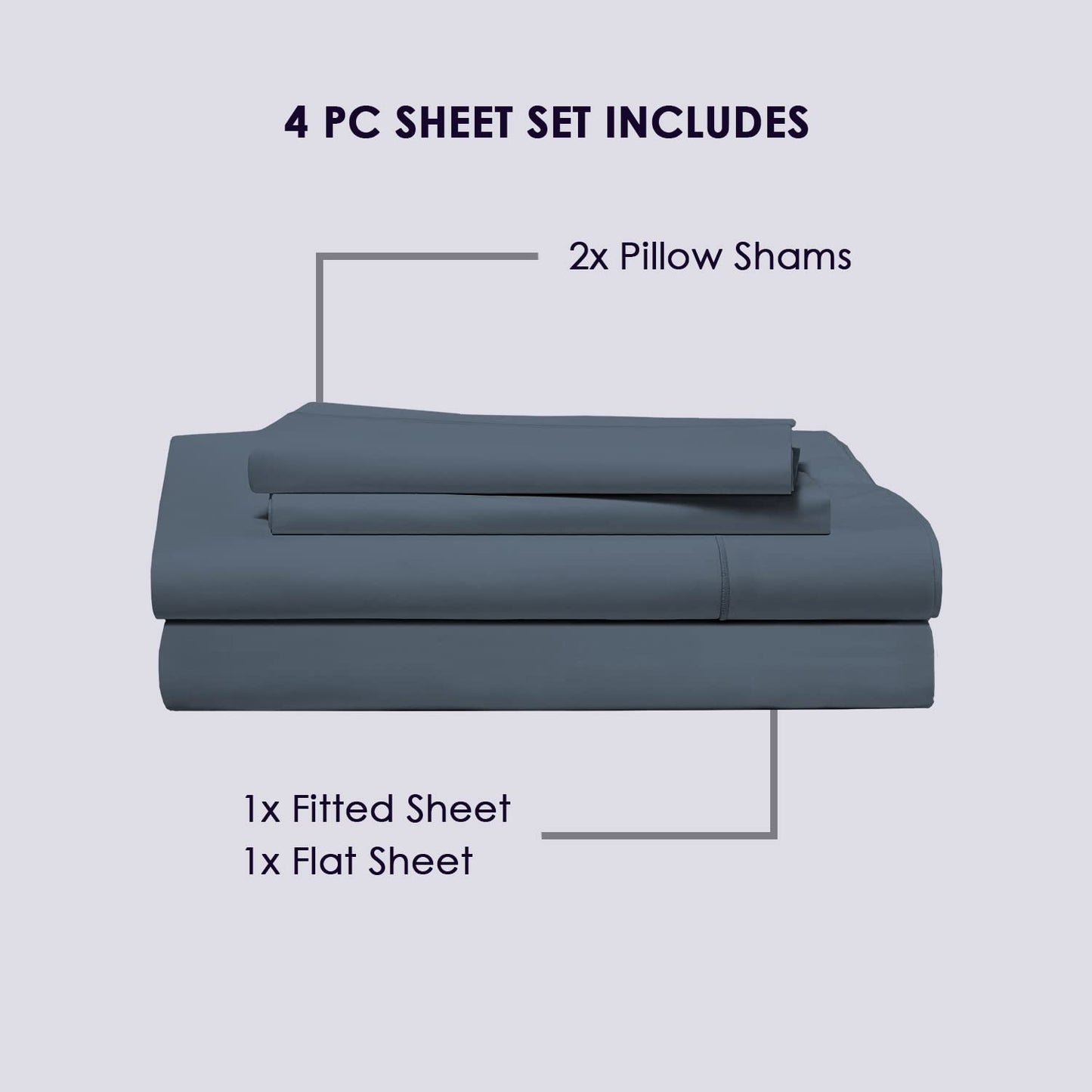 Pizuna Pure 100% Cotton King Sheet - 800 Thread Count Long Staple Cotton Thick Sateen Weave 15inch Deep Pocket Fitted Sheet (Combed Black)