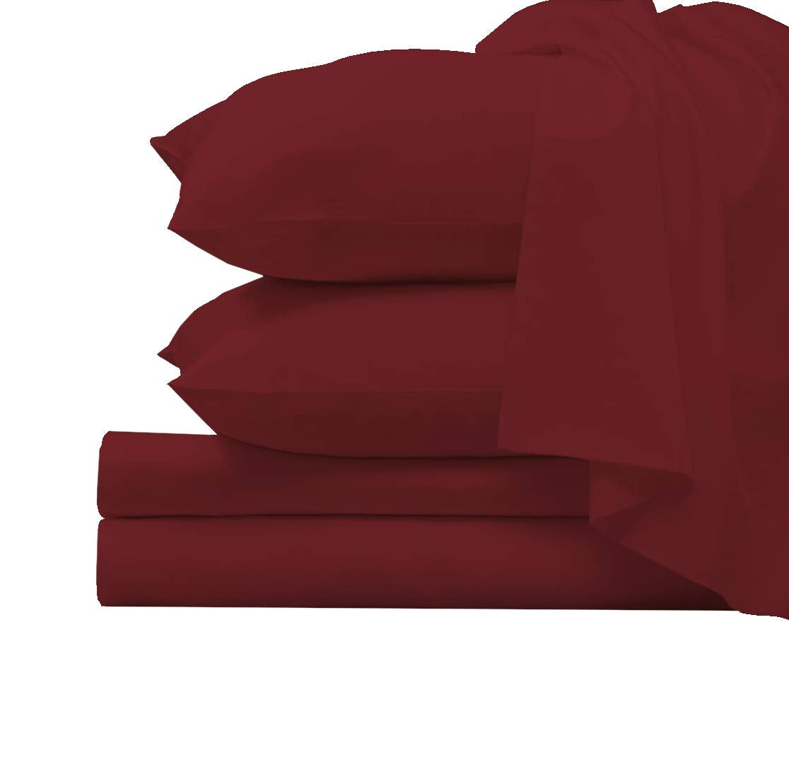 Pizuna Pure 100% Luxury Cotton Full Size Bed Sheets Set Dark Grey, 1000 Thread Count Long Staple Cotton Sateen Thick Sheet & Pillowcase Set, Deep Sheets fits 15" (Combed Cotton Bed Sheets Set)