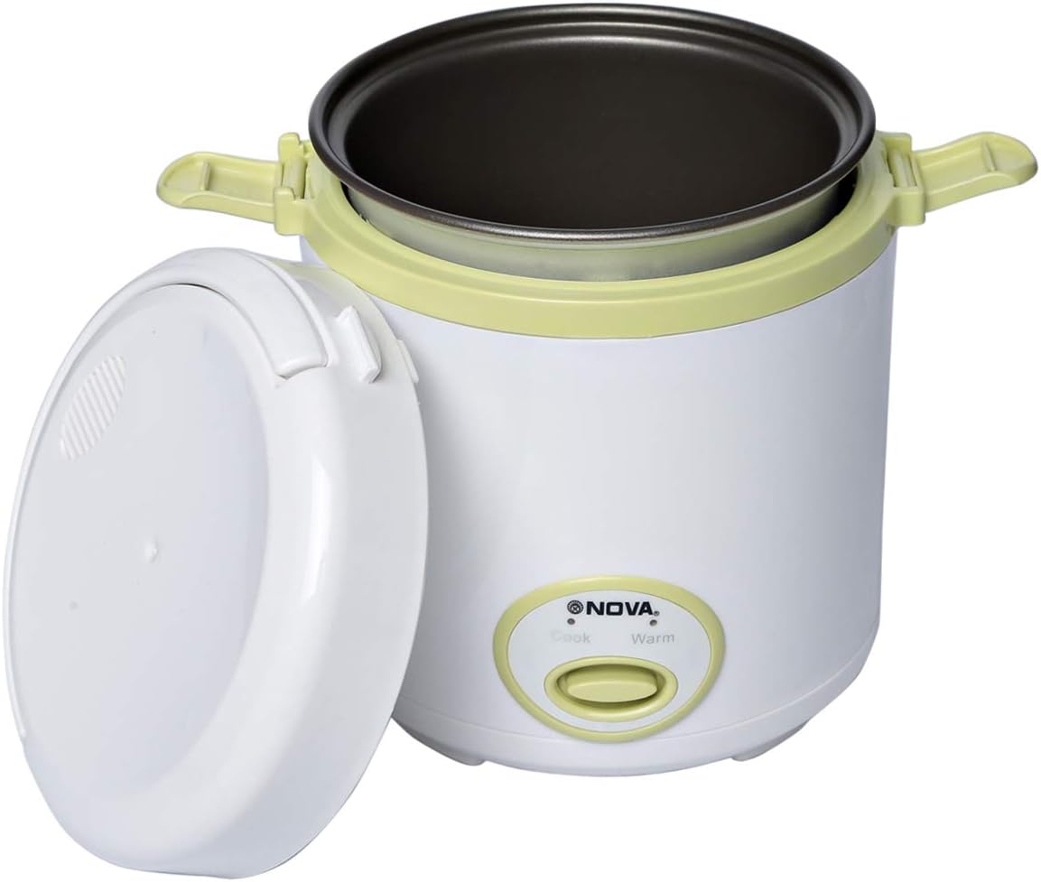 Nova 250-300 Watts Mini Rice Cooker, White - NRC981TC