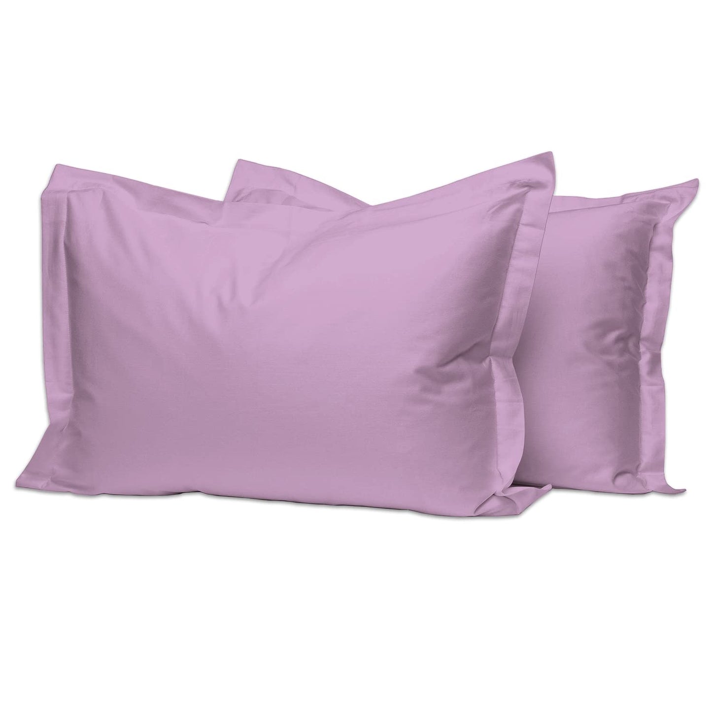 Pizuna Pure 100% Cotton Pillow Shams King Size Set of 2 Baby Blue, Luxurious 400 Thread Count Long Staple Cotton Sateen with Envelope Closure (Combed Baby Blue Cotton Pillow Shams King)