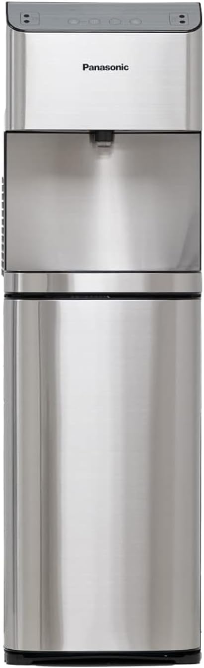 Panasonic Bottom Loading Water Dispenser, SDM-WD3531BG, Touchless, Digital Touch Control Panel, UV Sterilization, Info Display, Black & Stainless Steel Finish, Nigh Light, SDMWD3531BG