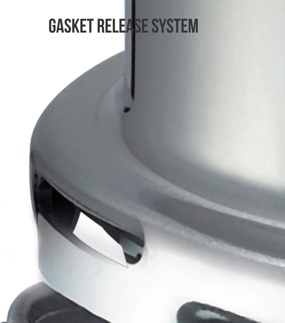 Prestige Popular Pressure Cooker | Aluminium Cooker with Lid 5 Ltr| Silver