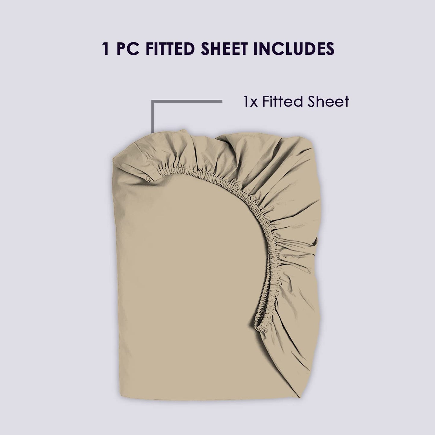 Pizuna Pure 100% Cotton King Sheet - 800 Thread Count Long Staple Cotton Thick Sateen Weave 15inch Deep Pocket Fitted Sheet (Combed Black)