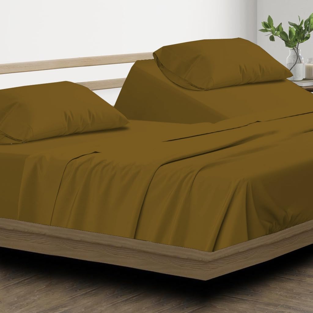 Split Head California King Sheets Sets for Adjustable Beds - 100% Egyptian Cotton 800TC Split Head Flex Top 18" Deep Pocket - 34" Top Split Cal-King, White Solid