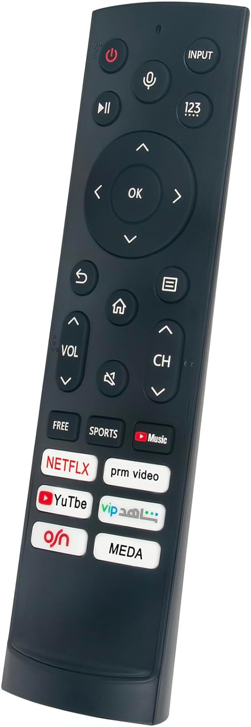 Allimity ERF3F90H Replacement Voice Remote Control sub ERF3A80 ERF3B80H ERF3C80H ERF3D80H ERF3E80H ERF3H80H ERF3I80H EN2J30H EN6A64H ERF3F90H Remote fit for Hisense QLED 4K TV