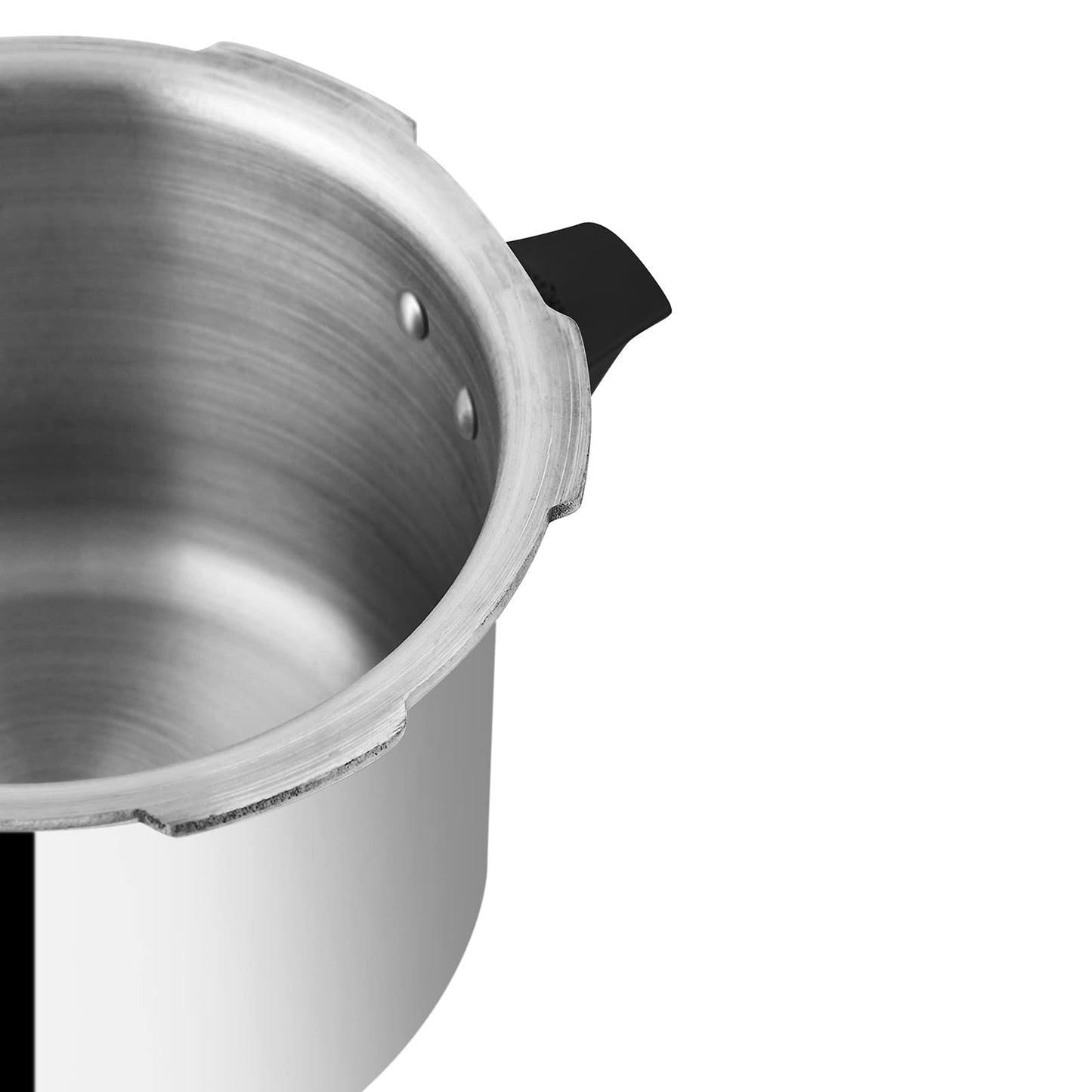 Prestige Popular Pressure Cooker | Aluminium Cooker with Lid 5 Ltr| Silver