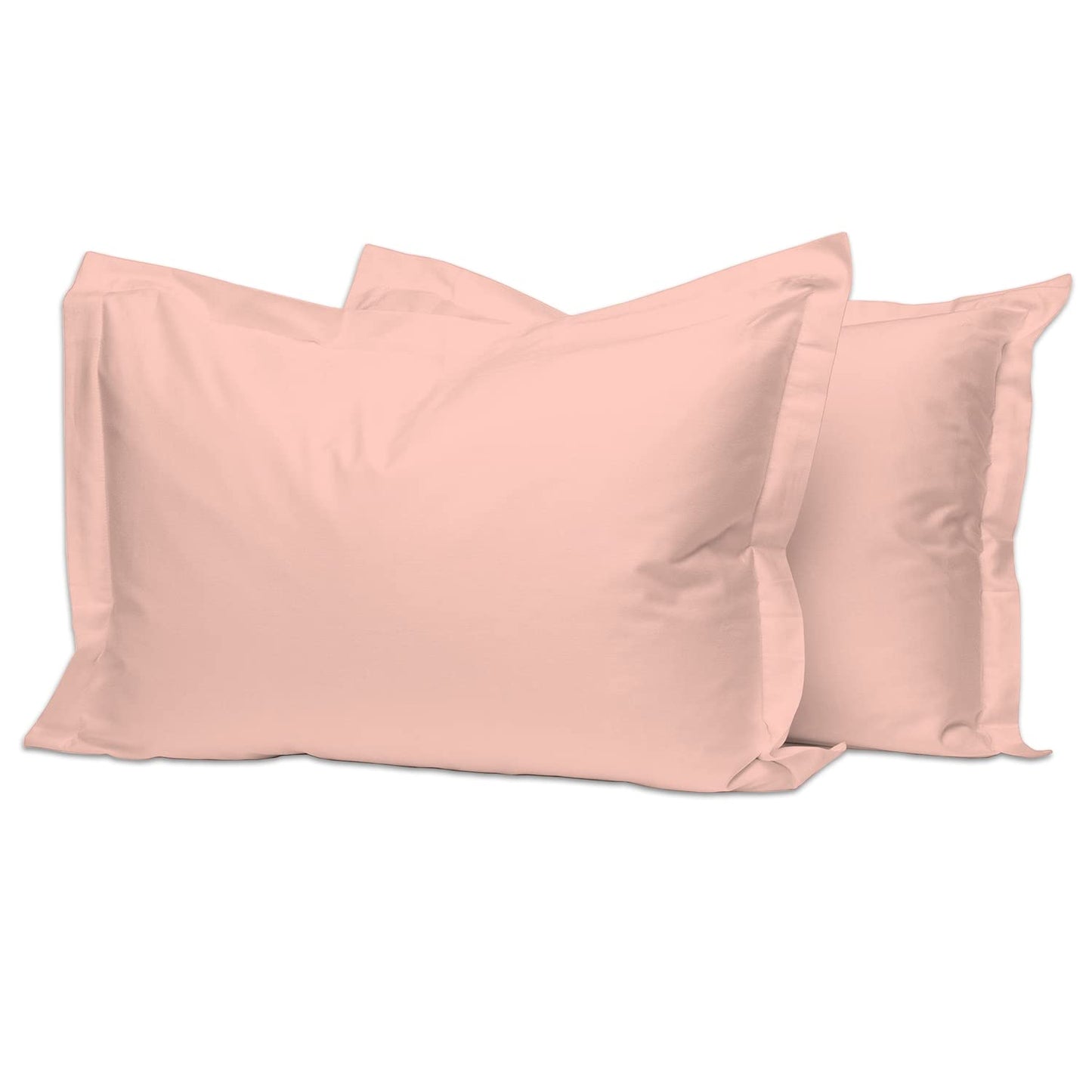 Pizuna Pure 100% Cotton Pillow Shams King Size Set of 2 Baby Blue, Luxurious 400 Thread Count Long Staple Cotton Sateen with Envelope Closure (Combed Baby Blue Cotton Pillow Shams King)