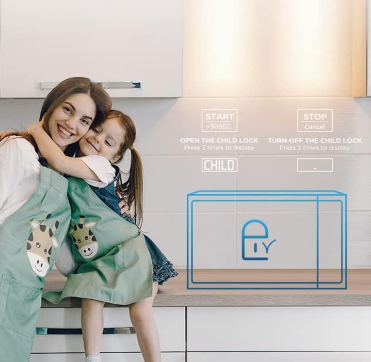 Midea 20L Solo Microwave Oven with Digital Touch Control, 700W, Child Lock, Memory Function, Defrost-by-weight-or-time, Fast Reheat, Push Button Door Opening, Best for Home & Office, Black, EM721BK