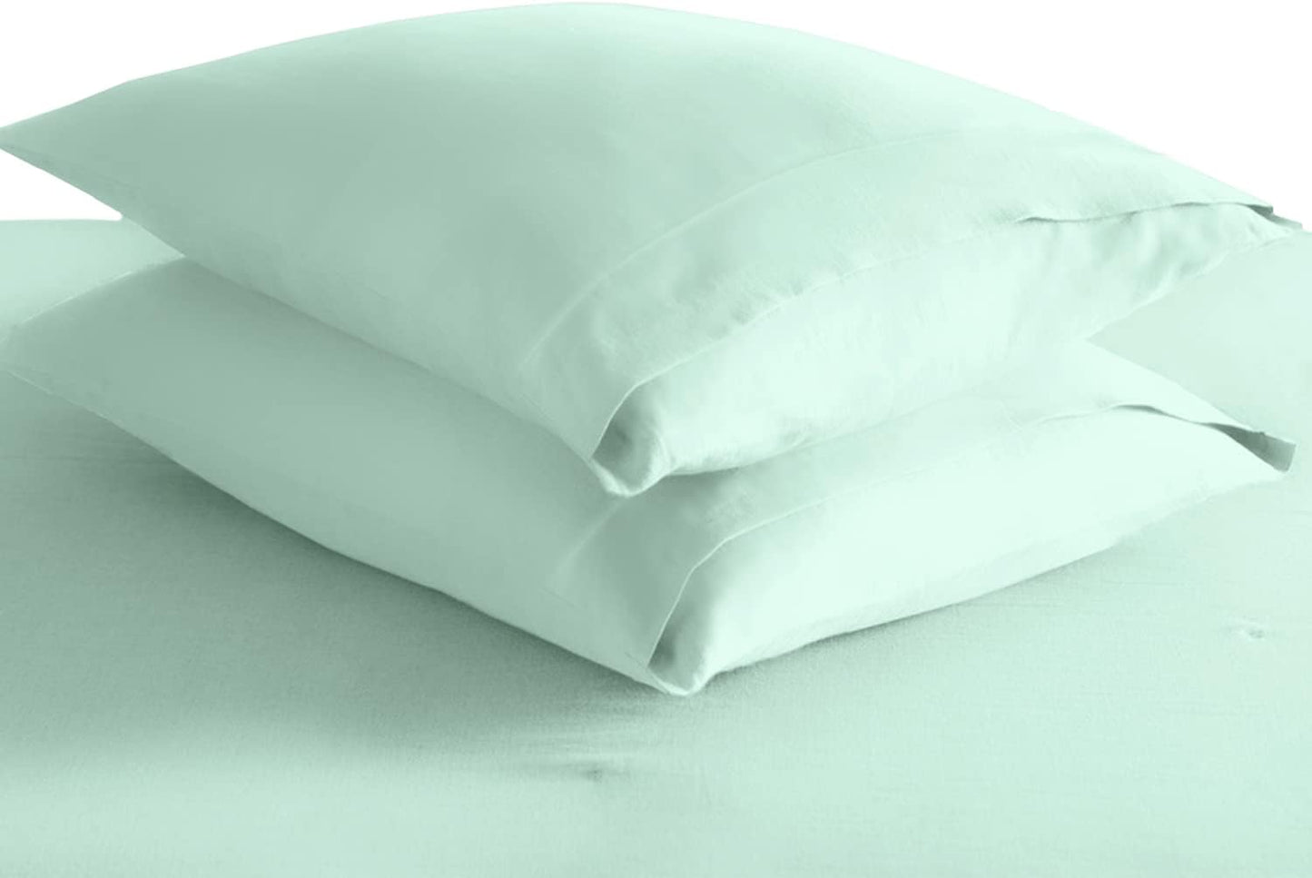 Pizuna Pure 100% Cotton Pillow Cases Queen Size Set of 2 Rio Red, Luxurious 400 Thread Count Long Staple Cotton Sateen with Envelope Closure (Combed Rio Red Cotton Pillow Cases Queen)