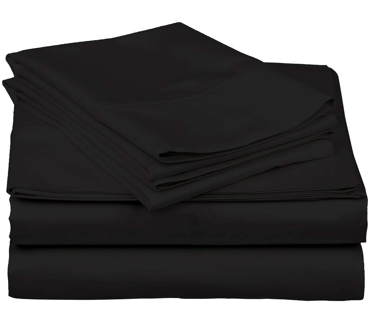 Queen Size Pure Egyptian Cotton Bed Sheets Set, 800 Thread Count Silver Solid (6 PC) Bedding and PillowCases – Egyptian Cotton Sheets Queen Size Bed - Sateen Sheets - 18” Deep Pocket Sheets