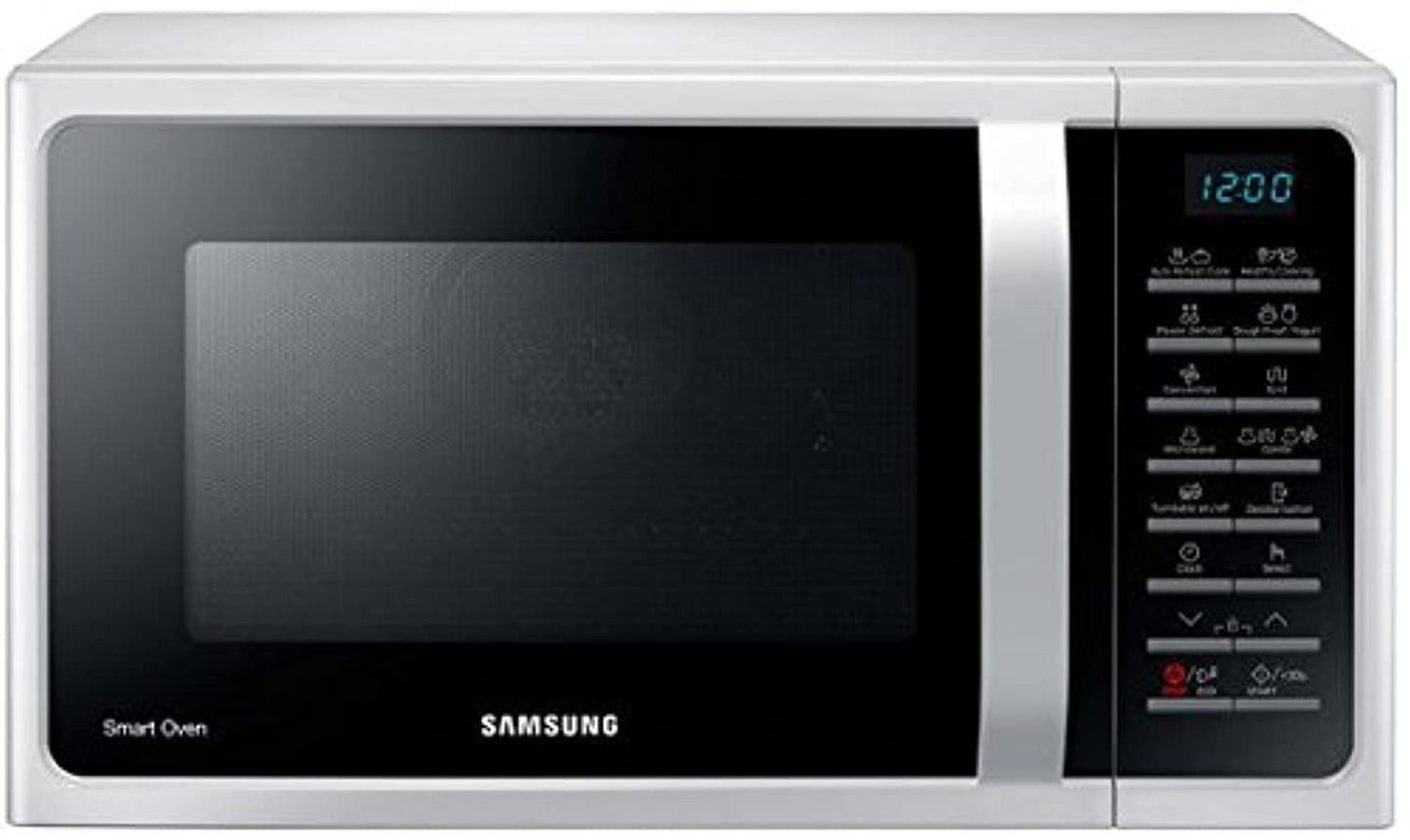 Samsung 28 Liters Microwave Grill & Convection with Healthy Cooking, White - MC28H5015AW"Min 1 year manufacturer warranty"