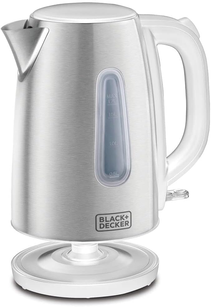 Black+Decker Concealed Coil Kettle, White, 1.7 Litres, Jc70-B5"Min 1 year manufacturer warranty"