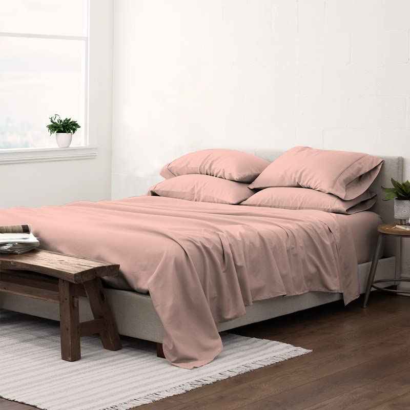 Pizuna Pure 100% Luxury Cotton Full Size Bed Sheets Set Dark Grey, 1000 Thread Count Long Staple Cotton Sateen Thick Sheet & Pillowcase Set, Deep Sheets fits 15" (Combed Cotton Bed Sheets Set)