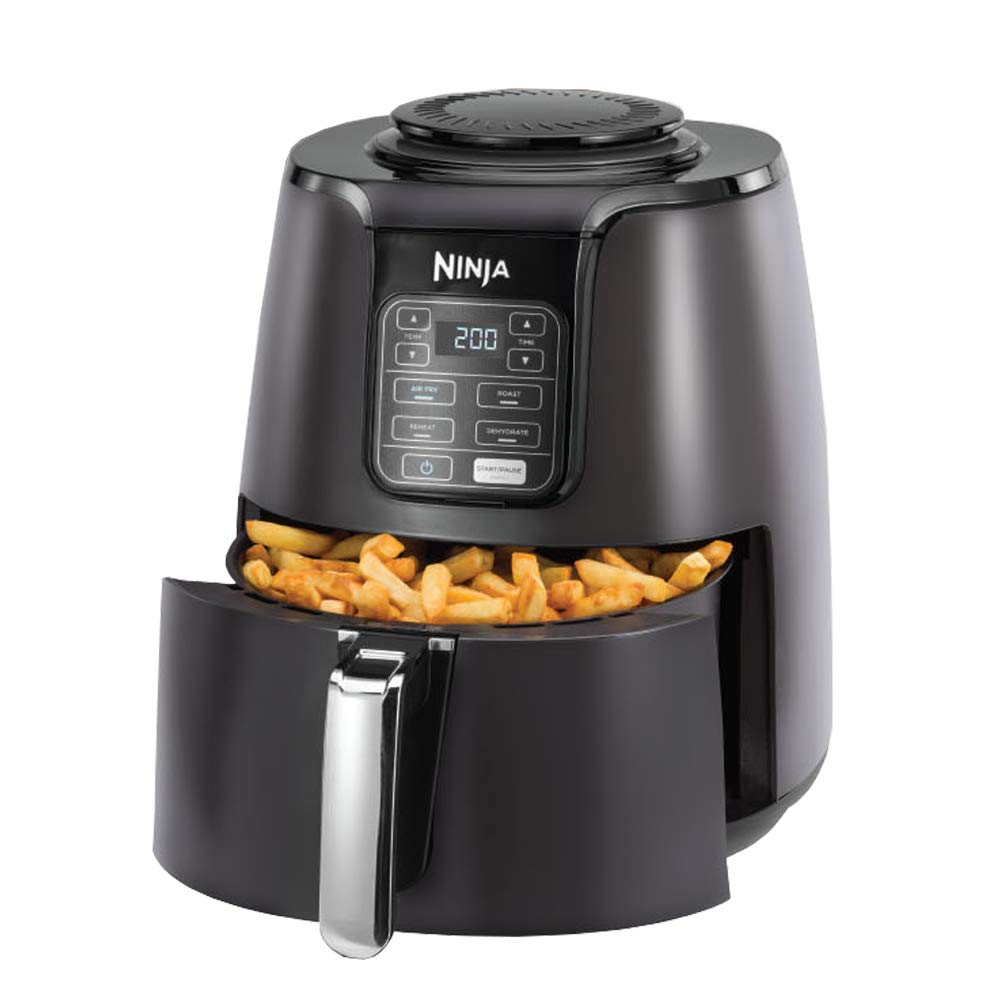 Ninja Air Fryer Af100, Roast, Reheat, Dehydrate, 3.8 L, 1550 Watts, Grey And Black"Min 1 year manufacturer warranty"