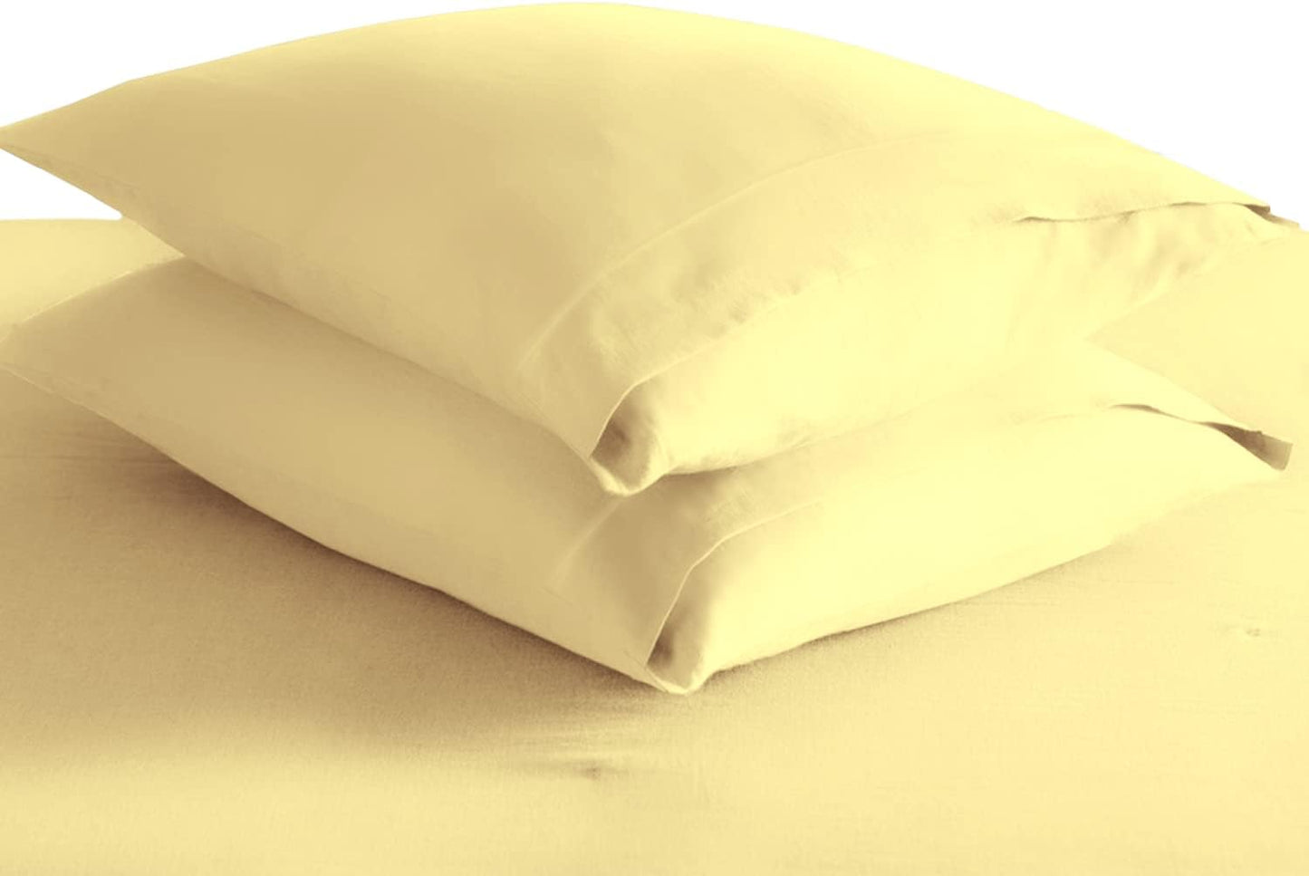 Pizuna Pure 100% Cotton Pillow Cases Queen Size Set of 2 Rio Red, Luxurious 400 Thread Count Long Staple Cotton Sateen with Envelope Closure (Combed Rio Red Cotton Pillow Cases Queen)