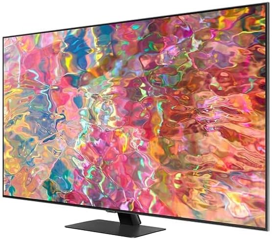 SAMSUNG Smart TV, QLED 4K, Q80B, 55 Inch, Sand Carbon, 2022, Quantum HDR 12x, Dolby Atmos Audio, Smart Hub, with 4 Speakers and In-Built Woofer, Direct Full Array, QA55Q80BAUXZN, 55 inches