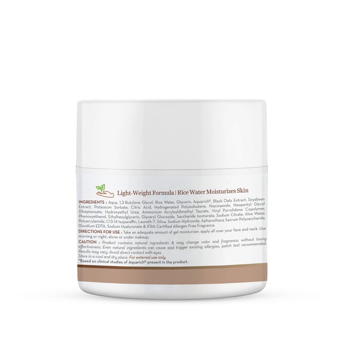 Mamaearth Rice Water Gel Face Moisturizer | Long Lasting Hydration with Niacinamide | Helps Reduce Spots, Scars & Marks | Fast Absorbing, Lightweight & Non-Sticky | 3.38 Fl Oz/100ml