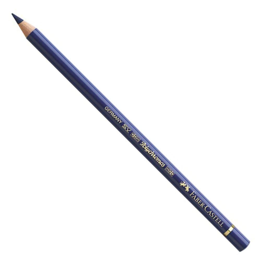 Faber-Castell Art & Graphic Polychromos Colour Pencil, (199), Black, for Art, Craft, Drawing, Sketching, Home, School, University, Colouring