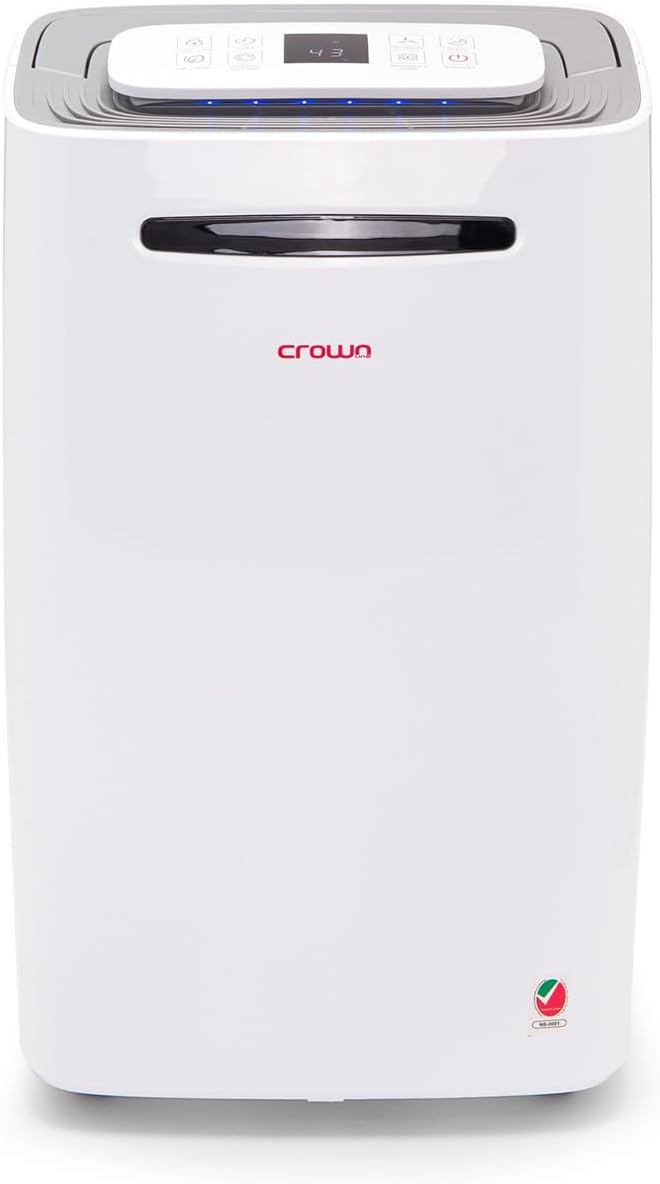 Crownline dehumidifier md-231 : 220-240 v, 50 hz, 450w, 2.4 a, r134a/90g, whitemin 1 year manufacturer warranty